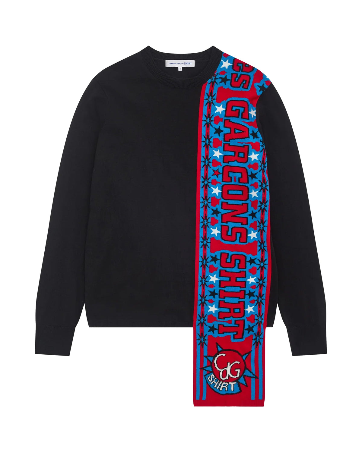 CDG SHIRT Soccer Scarf Knitted Sweater