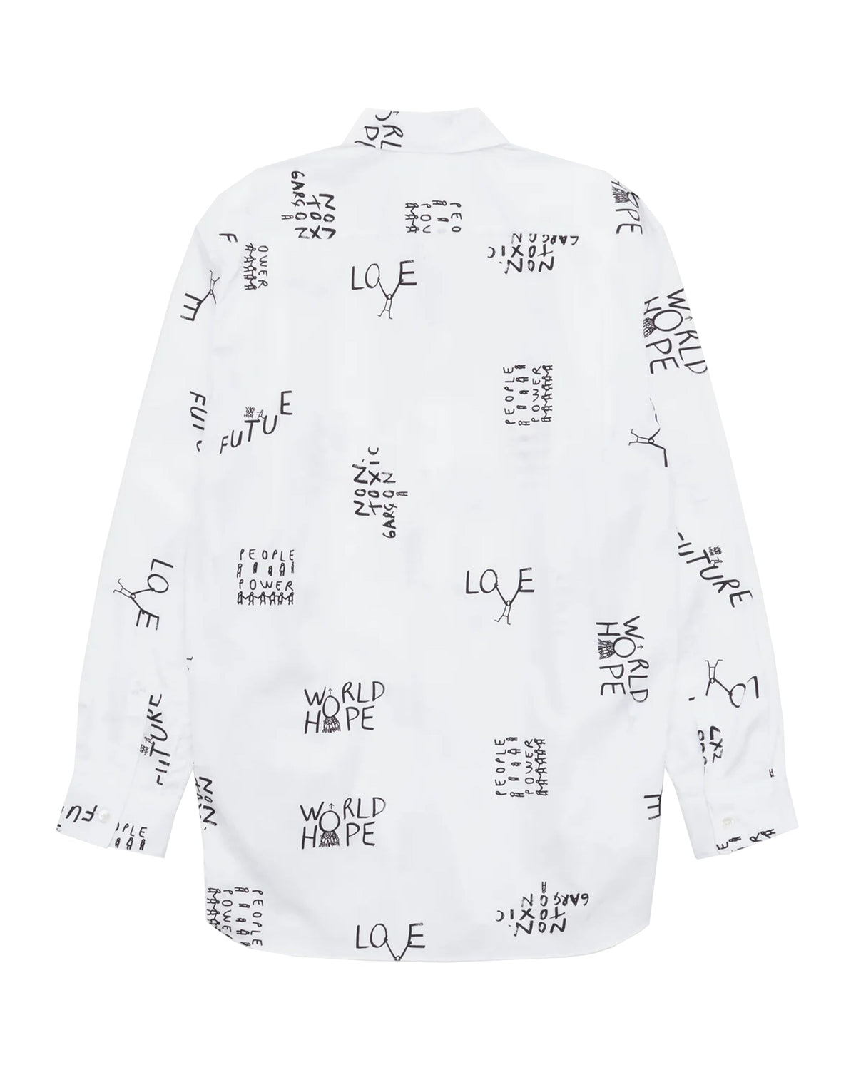 CDG SHIRT Tomorrow Future Zip Shirt