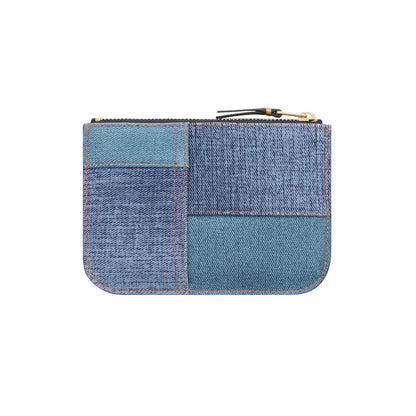 CDG Wallet Denim Pocket Serie SA8100DP Zip Pouch ¨C Blue