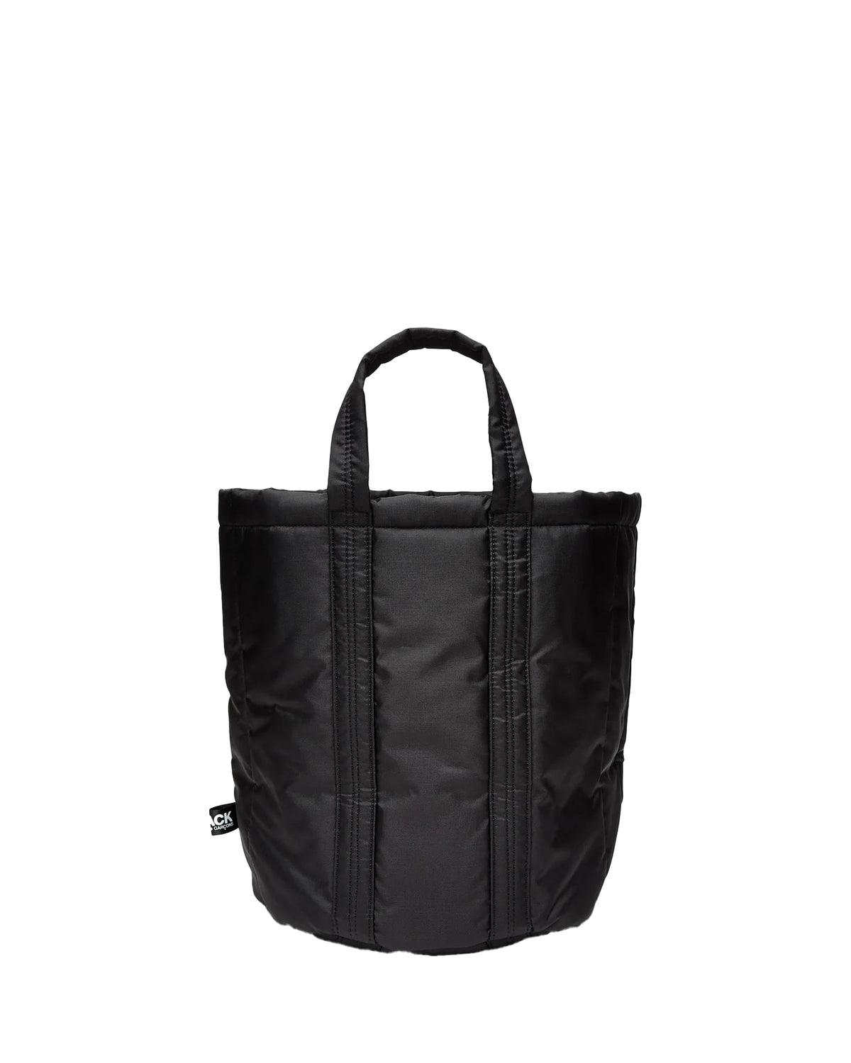 Black CDG Small Circular Tote Bag