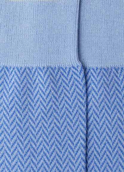 Mercerised Cotton Herringbone Socks