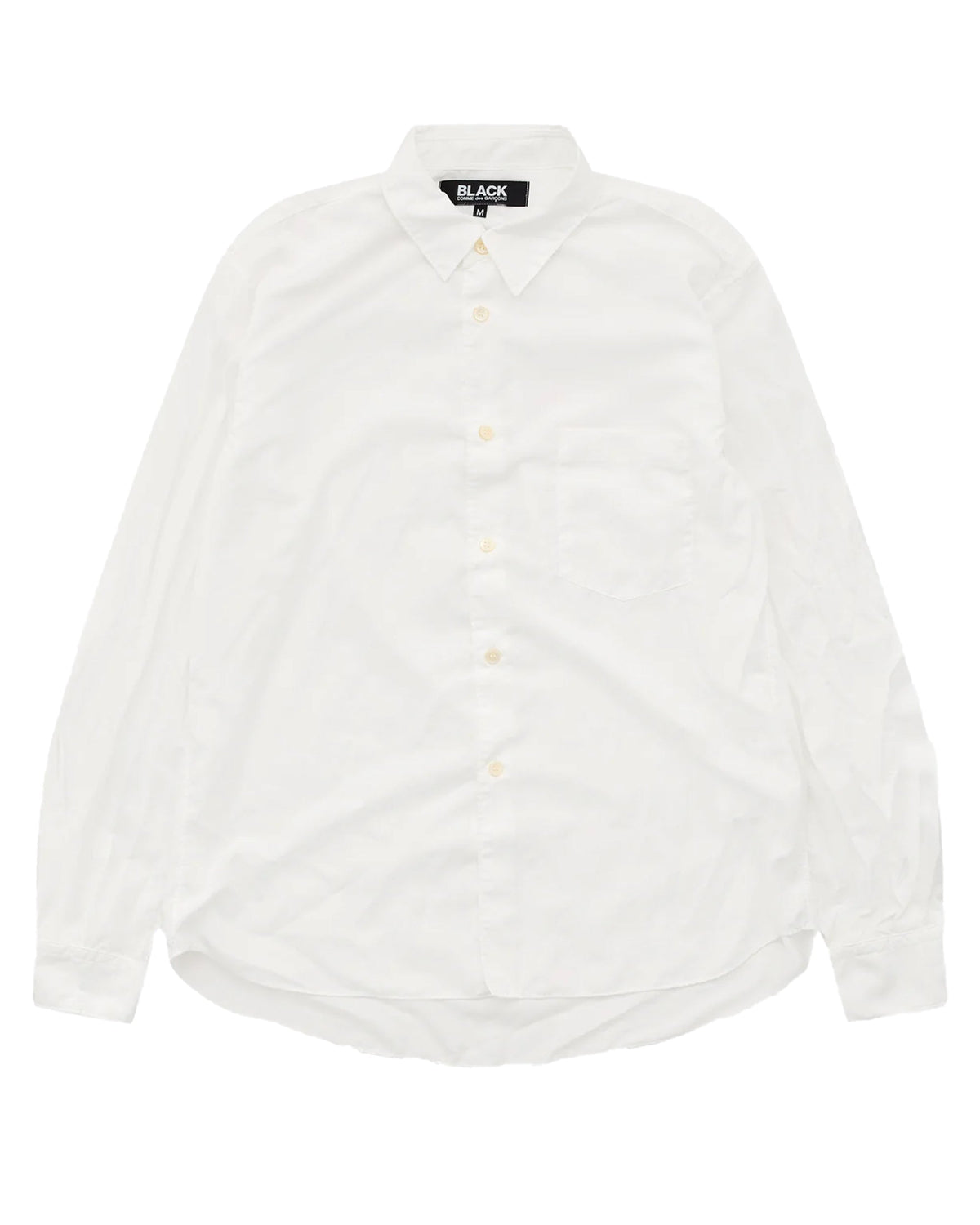 Black CDG Creased Shirt