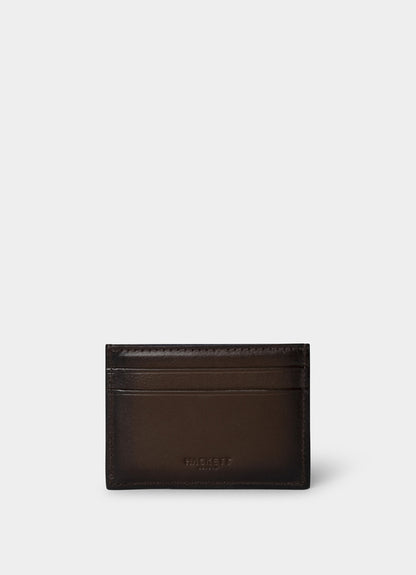Embossed Branding Leather Cardholder