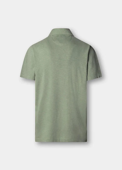 Classic Fit Short Sleeve Linen Trim Polo