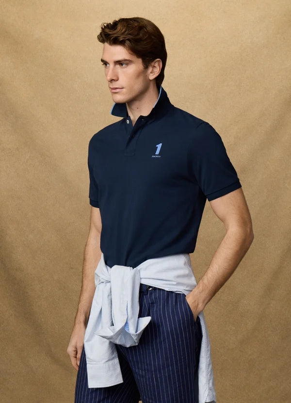Classic Fit Short Sleeve Number Polo