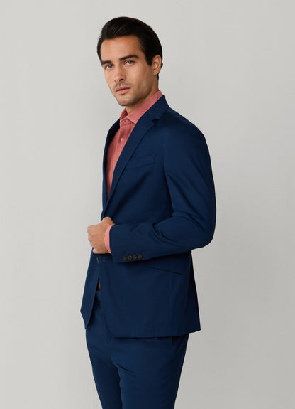 Stretch Cotton Silk Blazer