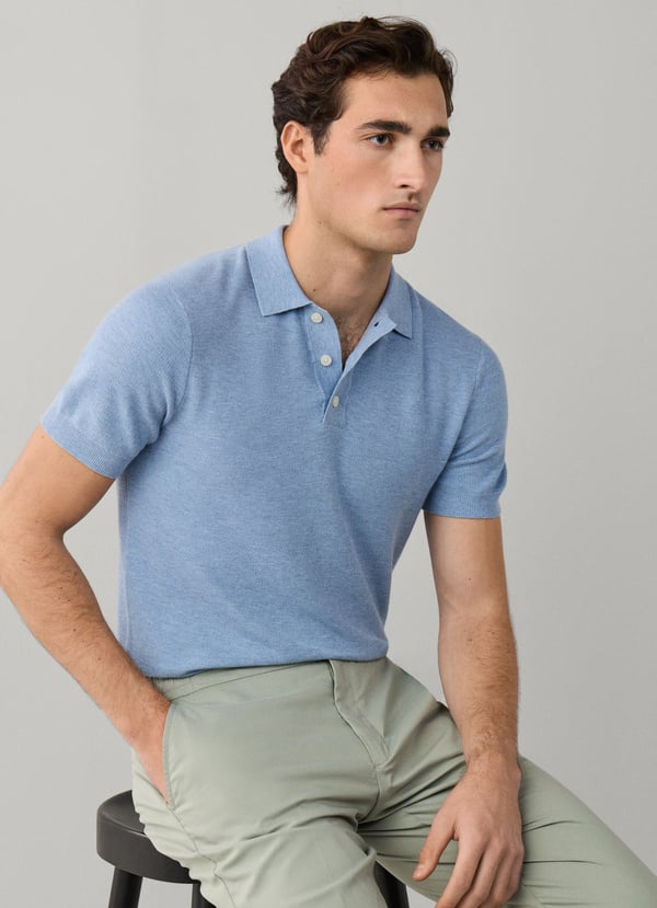 Classic Fit Short Sleeve Knit  Polo