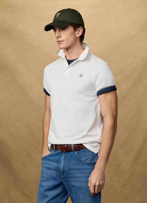 Classic Fit Short Sleeve Tipped Polo