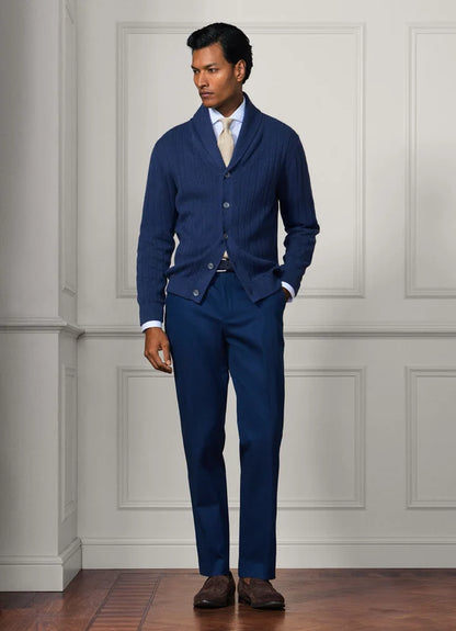 Slim Fit Kensington Cotton-Silk Chinos