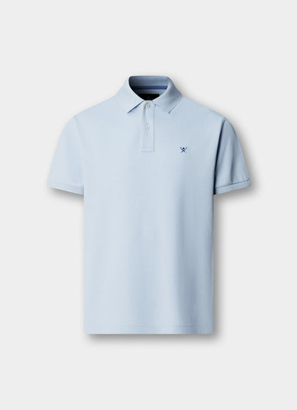 Classic Fit Short Sleeve Logo Pique Polo