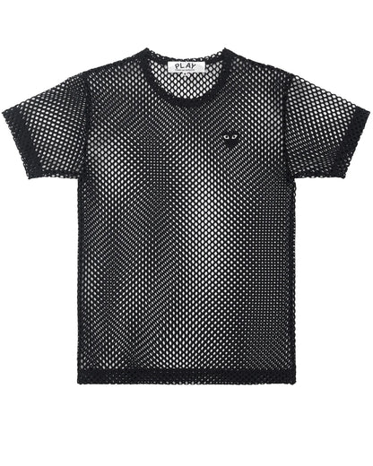 CDG PLAY Mesh T-Shirt ¨C Black, Black Heart