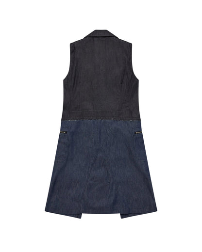 Black CDG Denim Vest Dress
