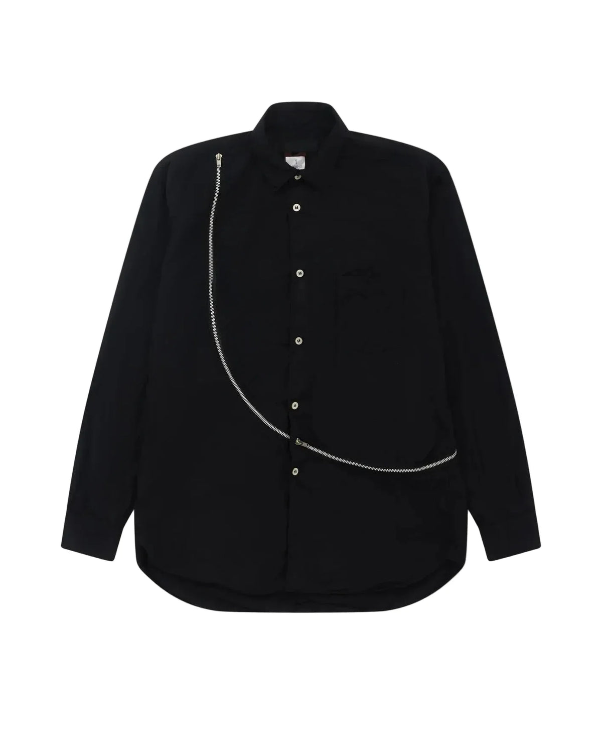 CDG SHIRT Hemd mit Reissverschluss Detail