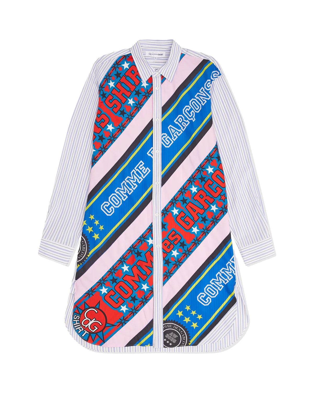 CDG SHIRT Long Football Scarf Shirt