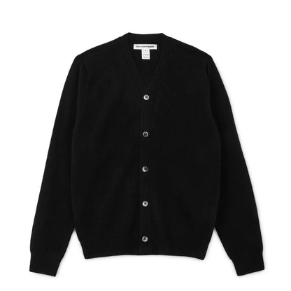 CDG SHIRT FOREVER Men's V-Neck Cardigan ¨C Black
