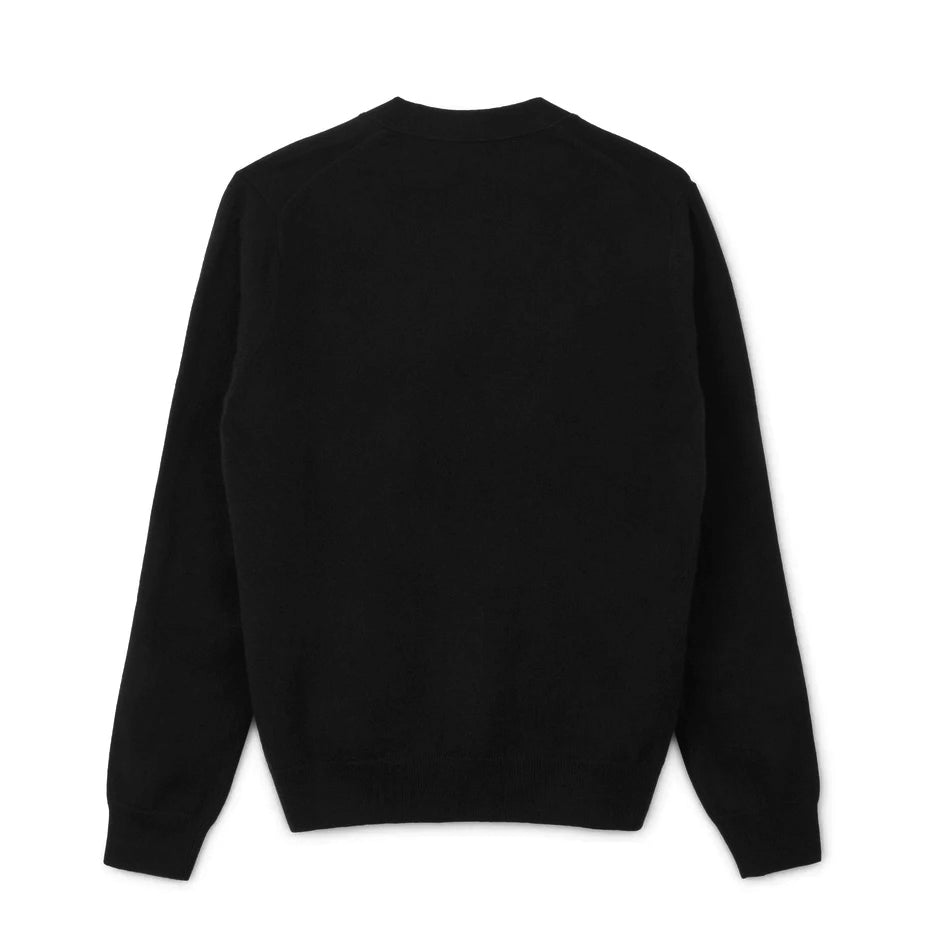 CDG SHIRT FOREVER Men's V-Neck Cardigan ¨C Black