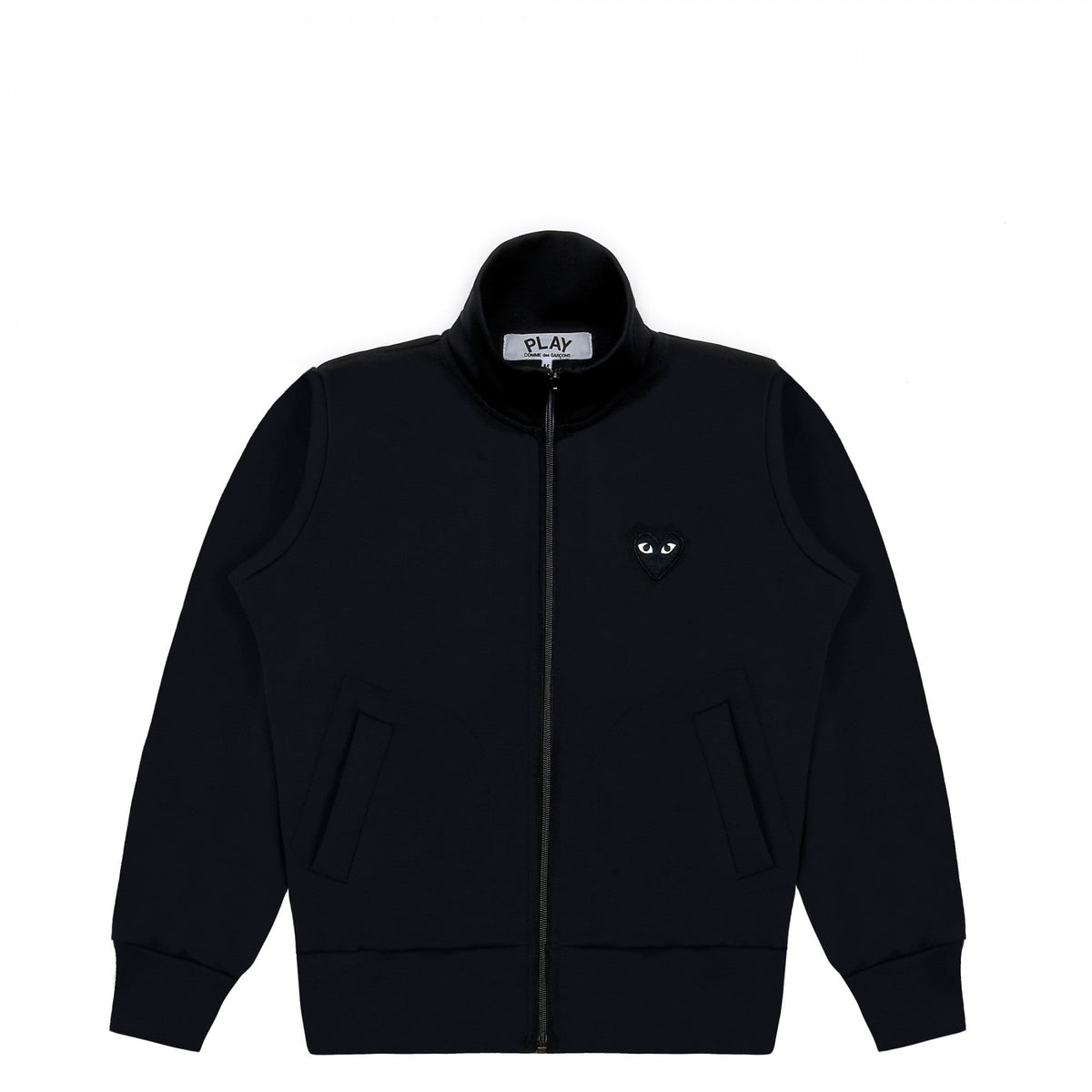 CDG PLAY Zip Track Jacket ¨C Black, Black Heart