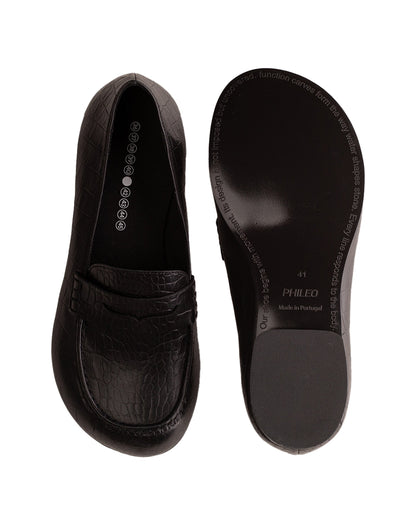 Phileo 079 Mocassin Crocodile