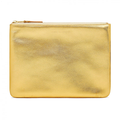 CDG Wallet Gold and Silver Serie SA5100G Zip Pouch ¨C Gold
