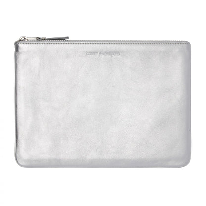 CDG Wallet Gold and Silver Serie SA5100G Zip Pouch ¨C Silver