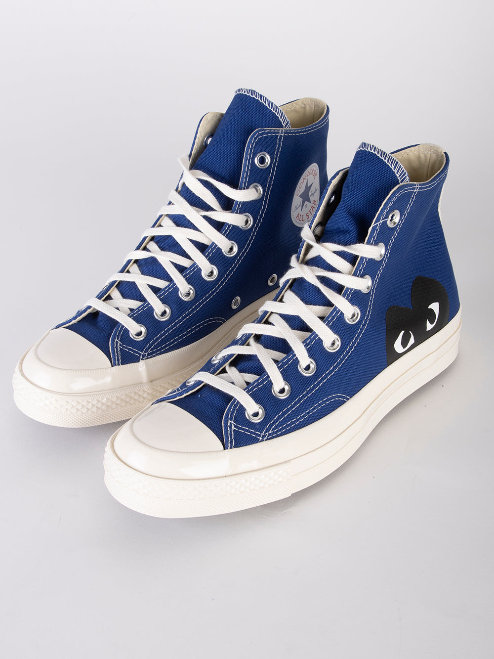 Chuck 70 HI blue with heart x CDG