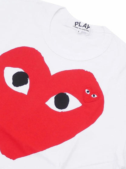 White T-shirt with big red heart
