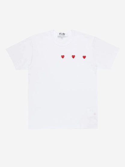 White multi heart T-shirt
