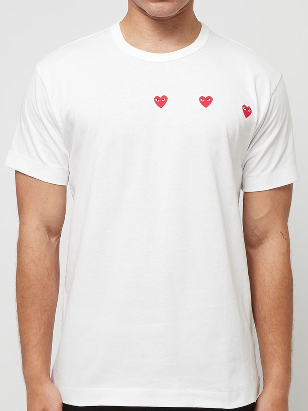 White multi heart T-shirt