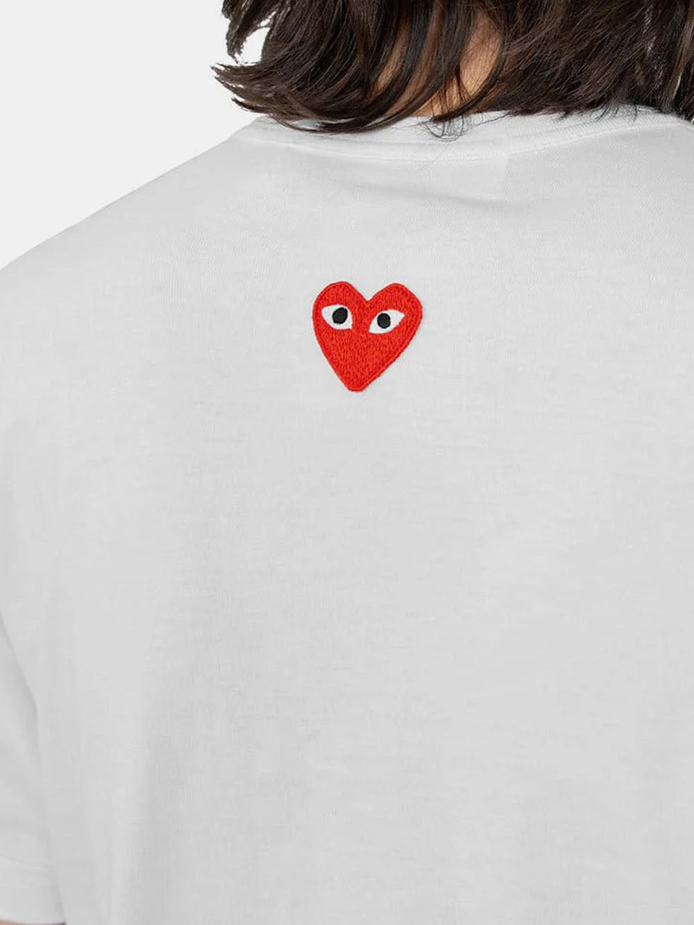 White T-shirt with reverse heart