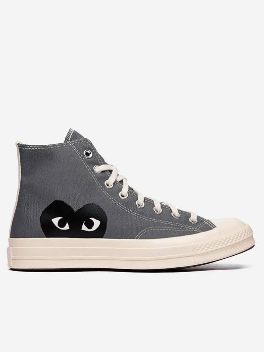 Chuck 70 HI gray with heart x CDG