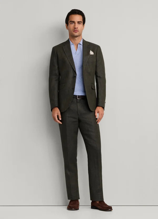 Linen Delave Hopsack Trouser