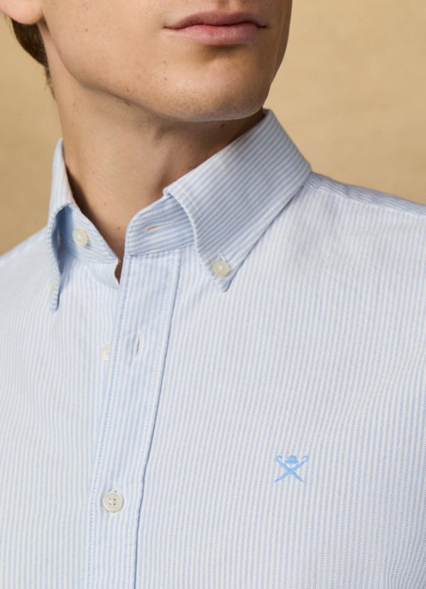 Classic Fit Oxford Ticking Stripe Shirt