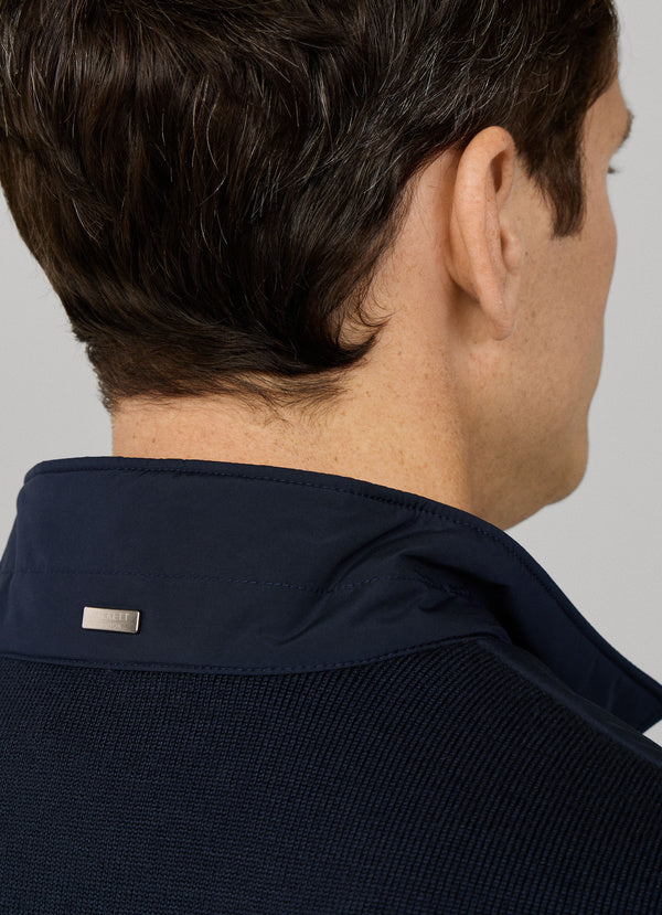 Sartorial Hybrid Knit Back Gilet