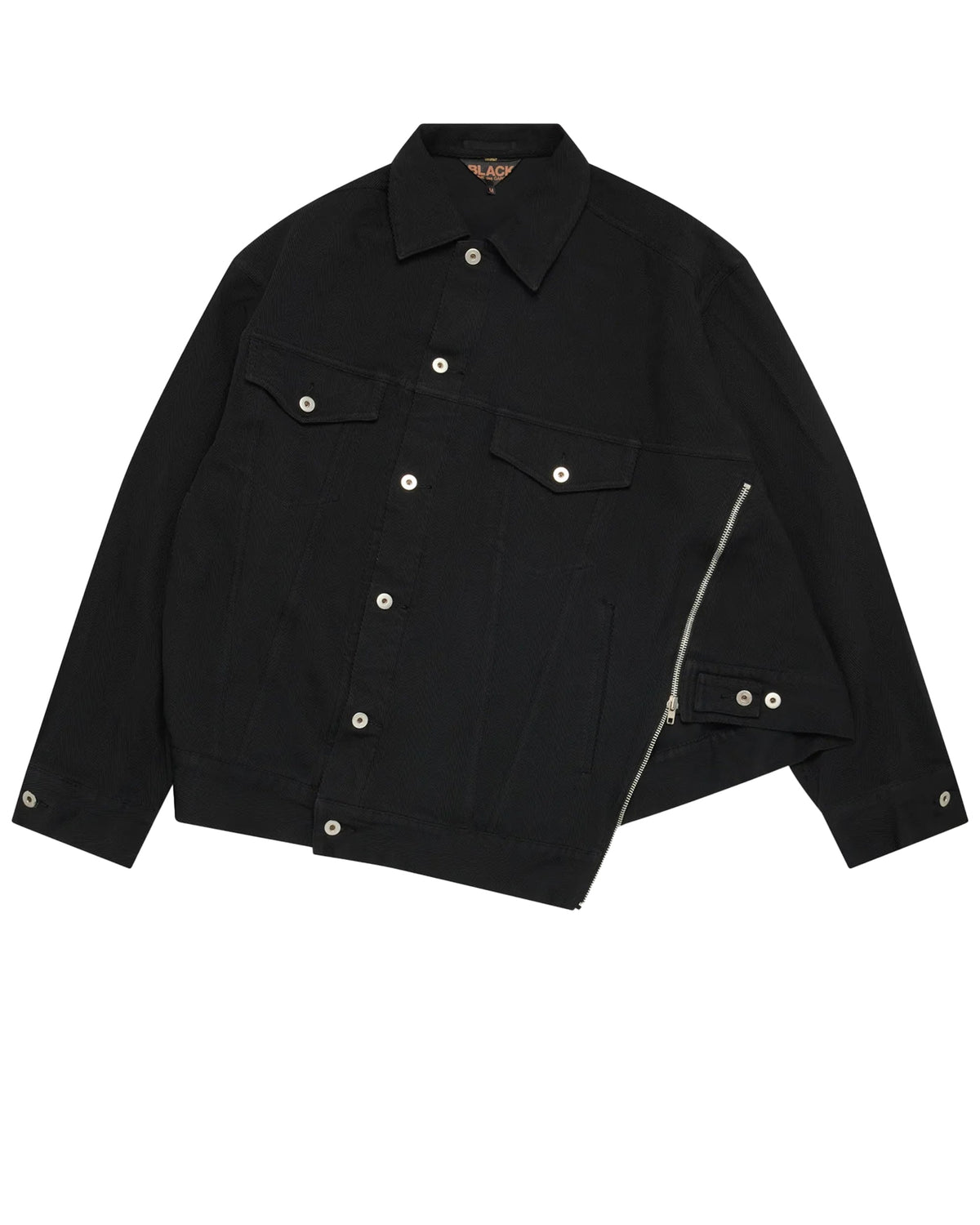 Black CDG Bias Cut Jacket