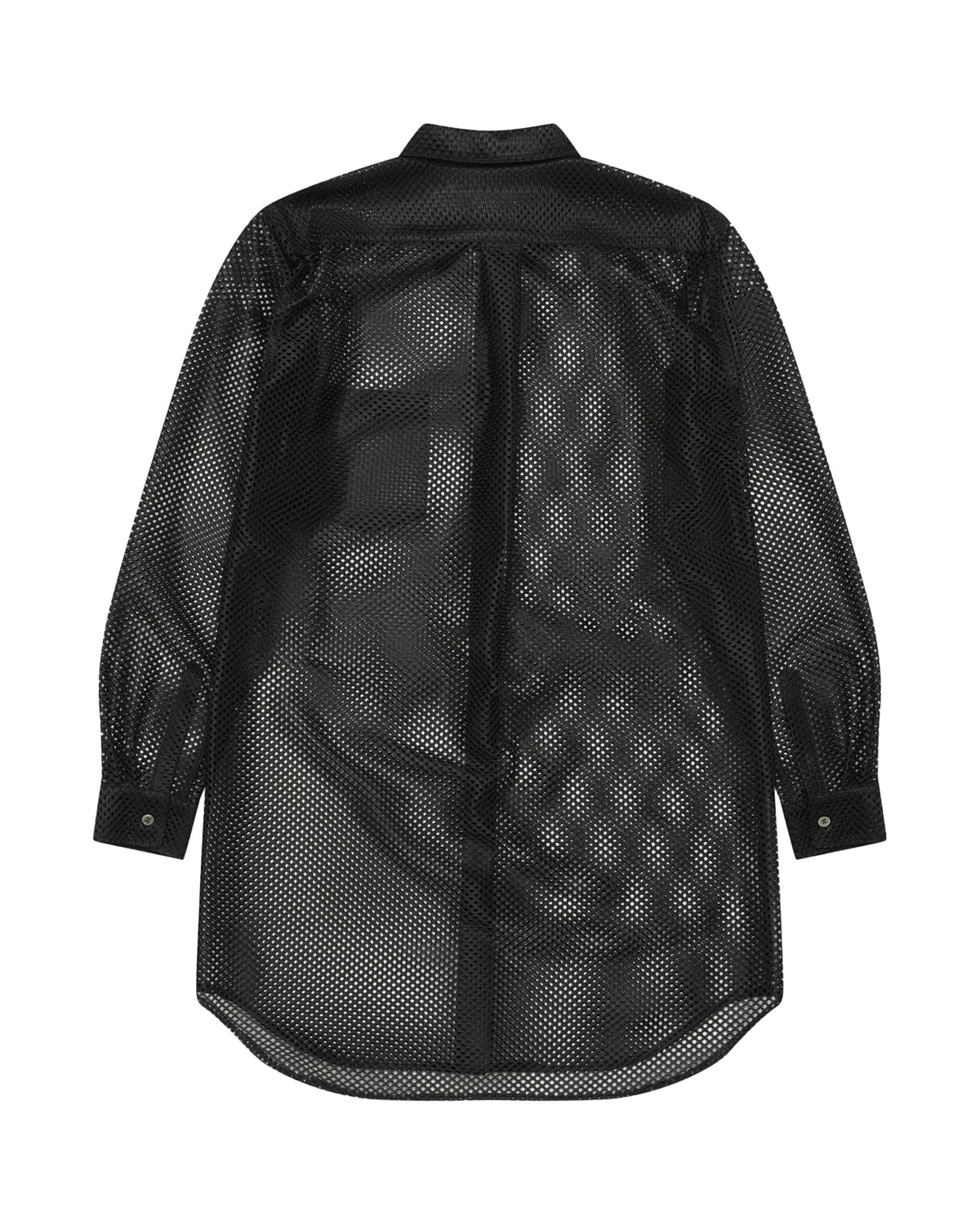 Black CDG Long Mesh Shirt