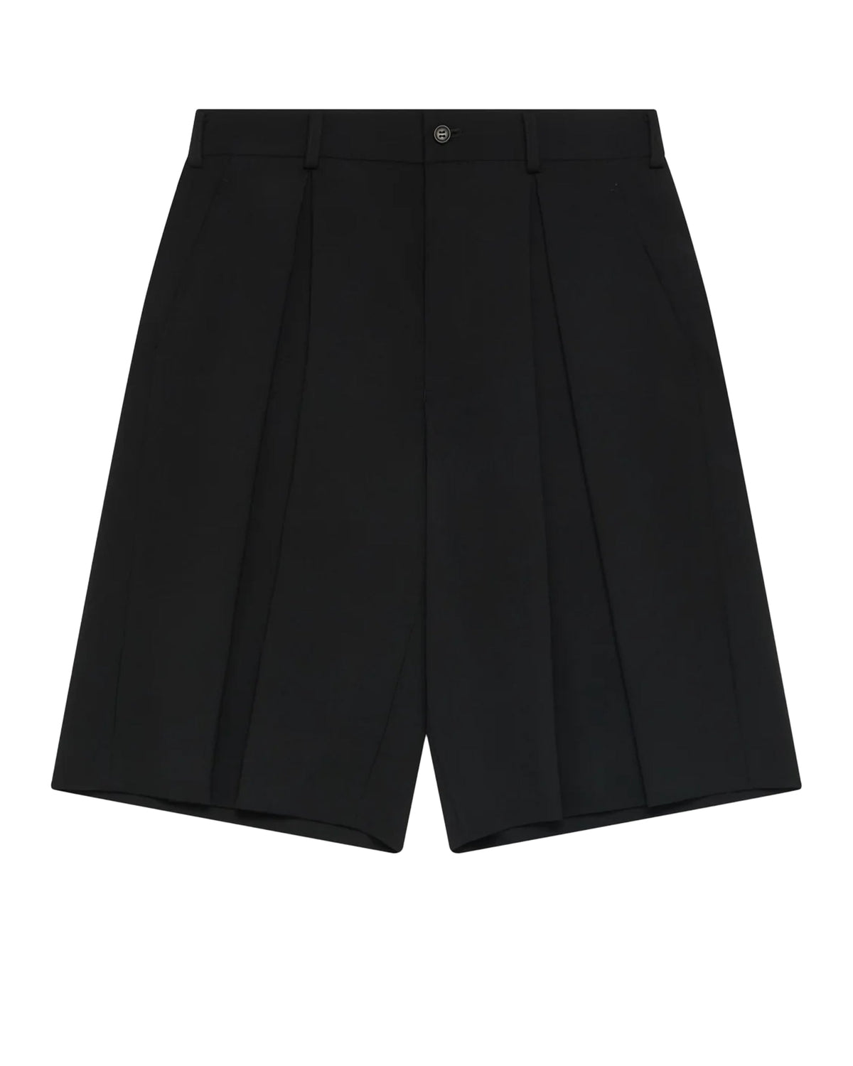 Black CDG Pleated Shorts