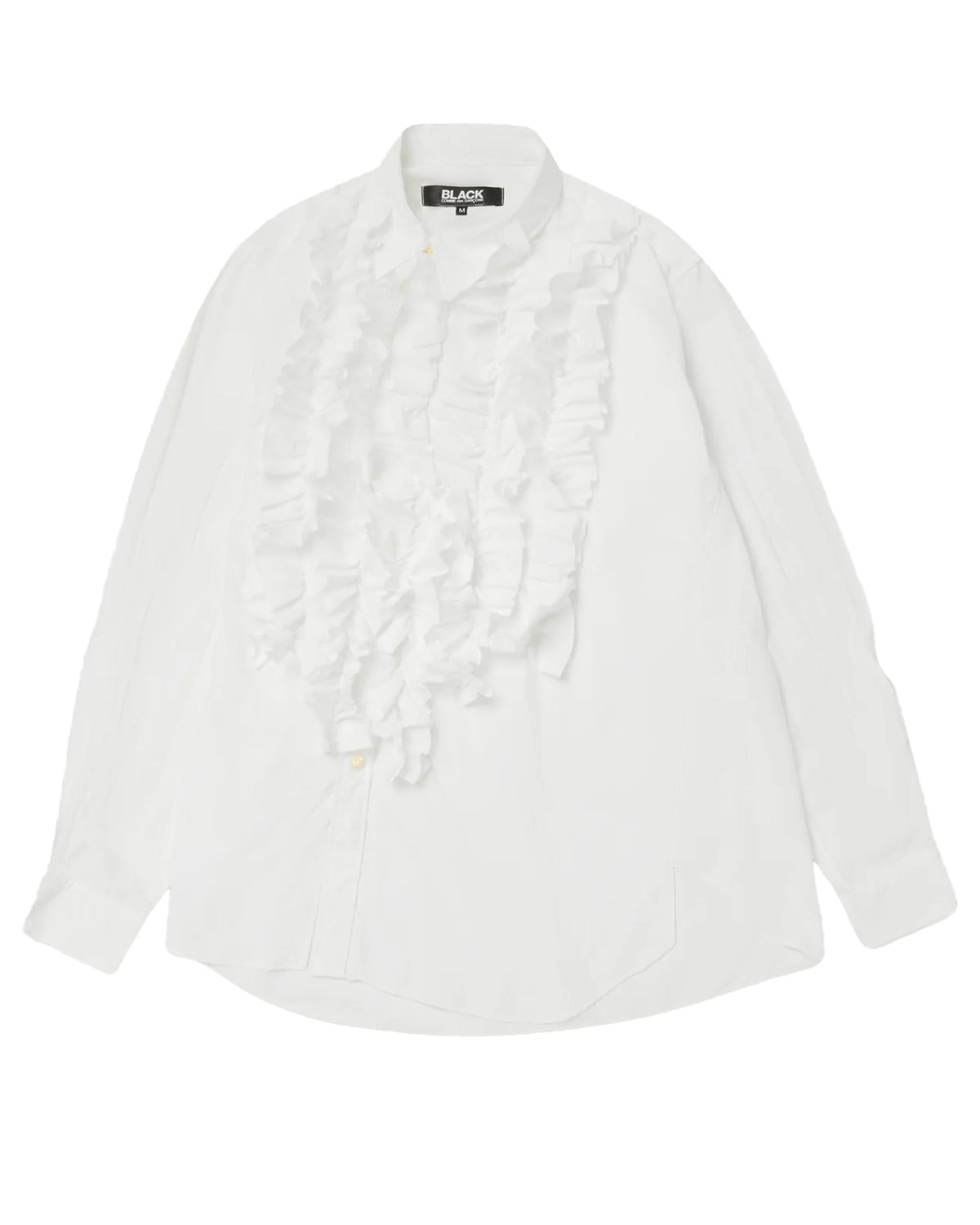 Black CDG Ruffle Shirt