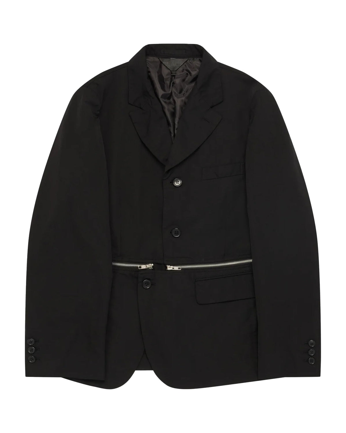Black CDG Zip Blazer