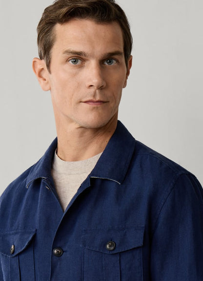 Linen Field Jacket Overshirt