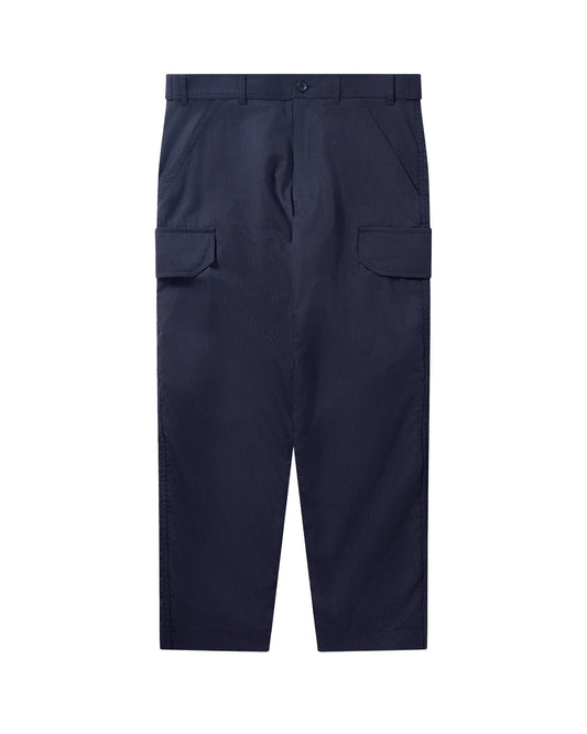 CDG SHIRT Side Pockets Dobby Stripes Pants  ¨C Navy