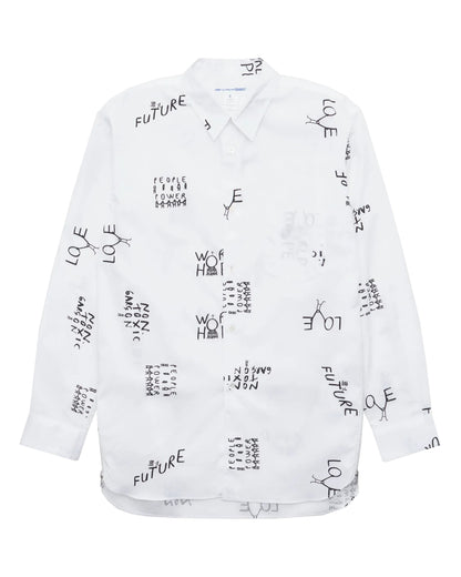 CDG SHIRT Tomorrow Future Zip Shirt