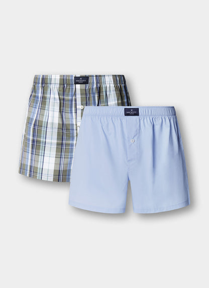 Two Pack Check Boxer