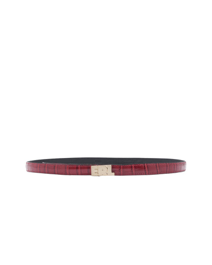 ERL Small Croc Belt ¨C Red