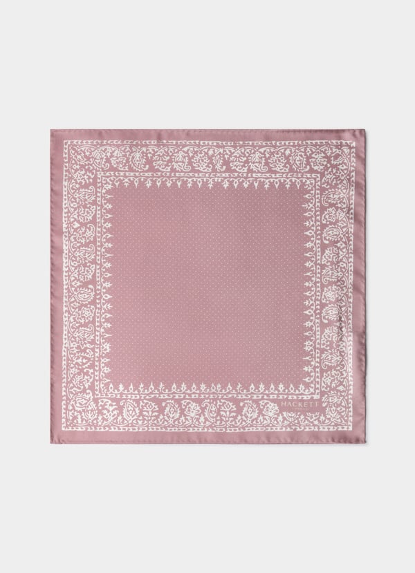 Dot Cotton Silk Pocket Square