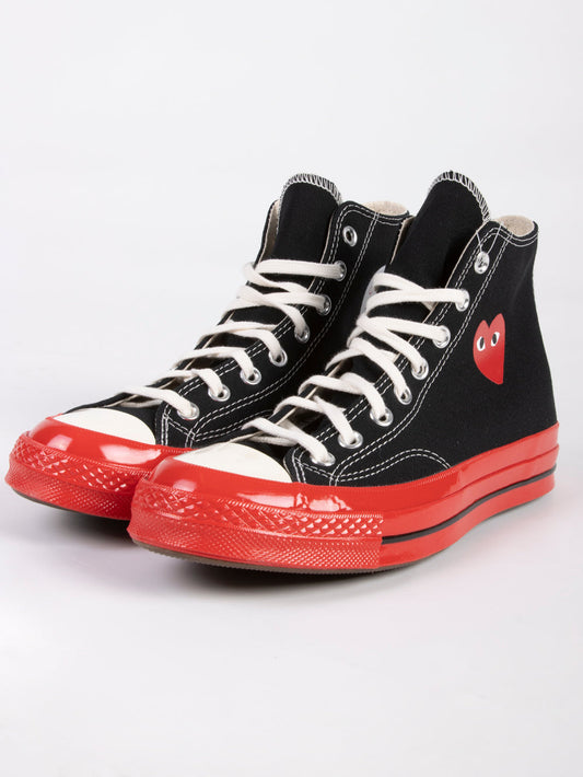 CDG PLAY x CONVERSE Chuck Taylor 70 Hi Sneakers