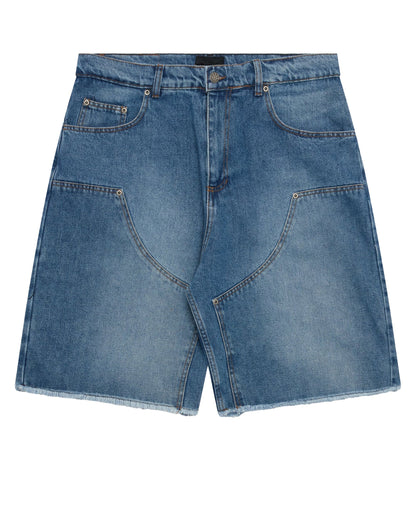 Rassvet Sun Dyed Double Knee Baggy Denim Shorts